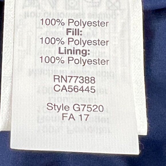 J Crew Quilted Puffer Vest Womens Small Blue Zip - Picture 4 of 5